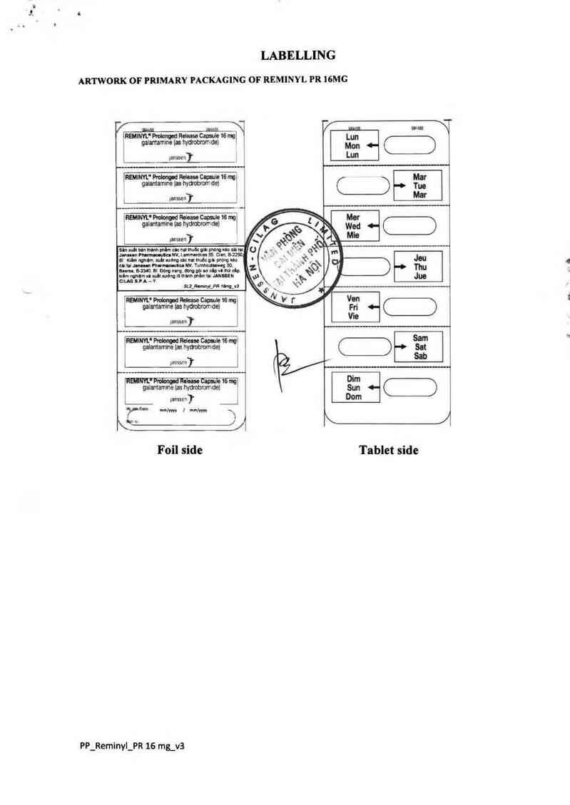thông tin, cách dùng, giá thuốc Reminyl 16mg - ảnh 1