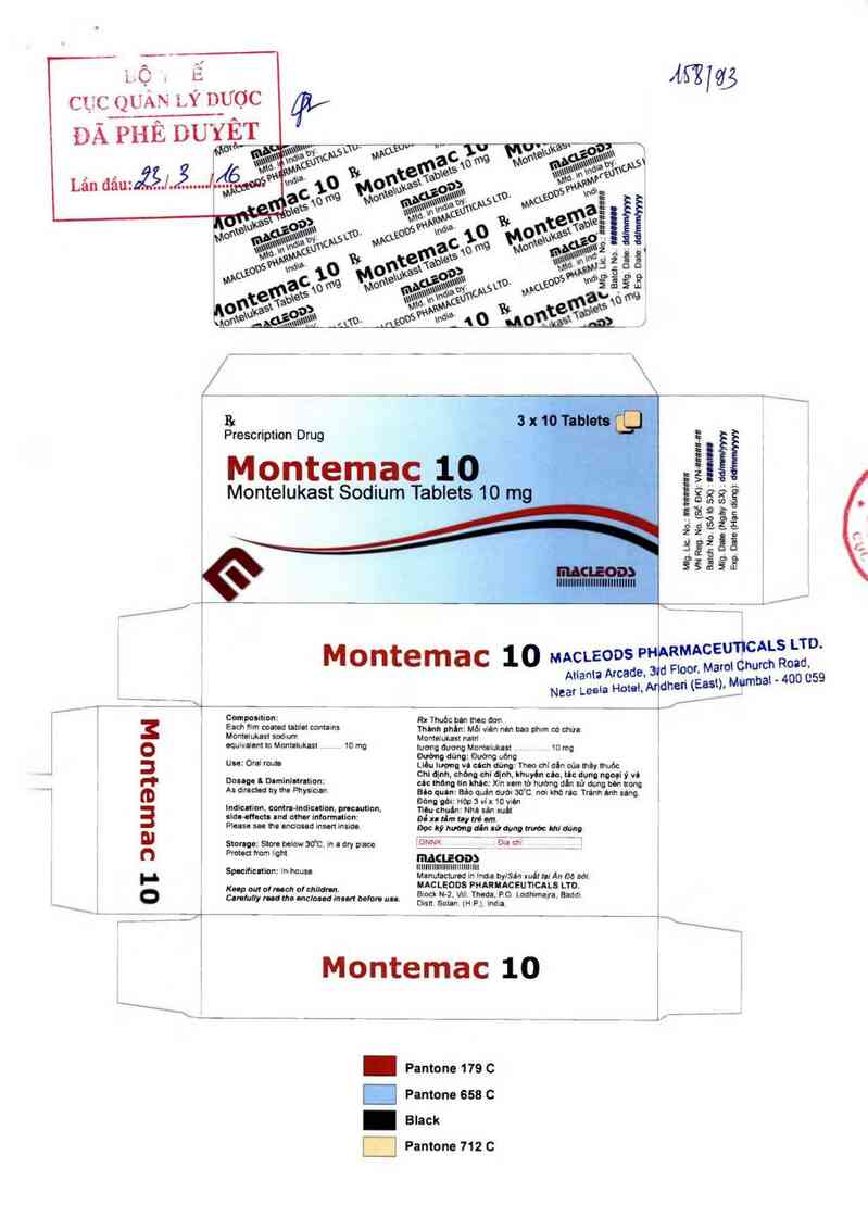 thông tin, cách dùng, giá thuốc Montemac 10 - ảnh 0