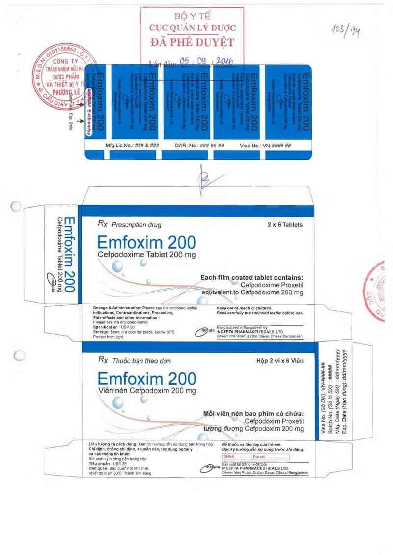 thông tin, cách dùng, giá thuốc Emfoxim 200 - ảnh 0