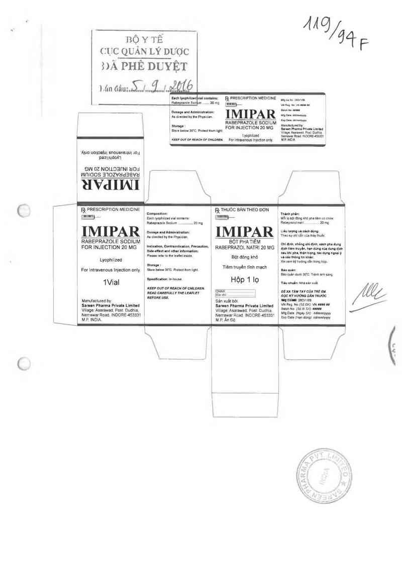 thông tin, cách dùng, giá thuốc Imipar - ảnh 0