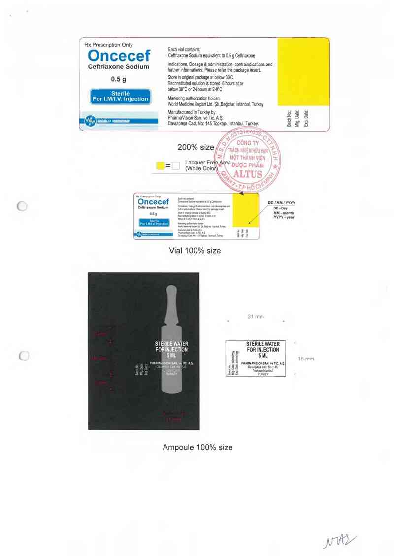 thông tin, cách dùng, giá thuốc Oncecef 0.5g - ảnh 2