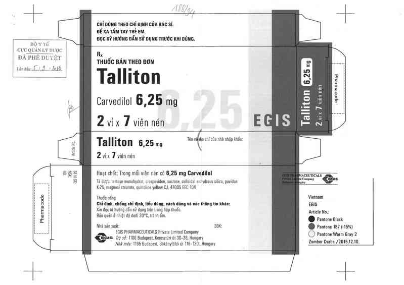 thông tin, cách dùng, giá thuốc Talliton - ảnh 0