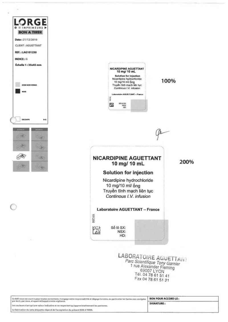 thông tin, cách dùng, giá thuốc Nicardipine Aguettant 10mg/10ml - ảnh 3