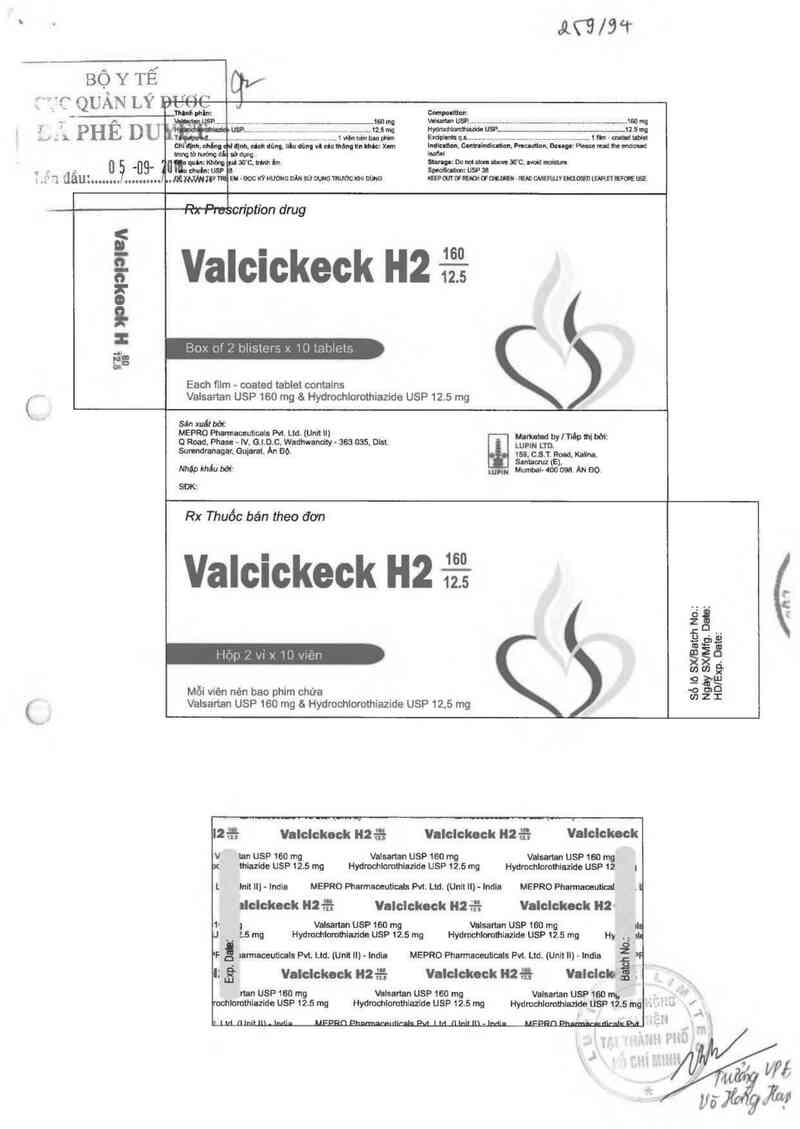 thông tin, cách dùng, giá thuốc Valcickeck H2 - ảnh 0