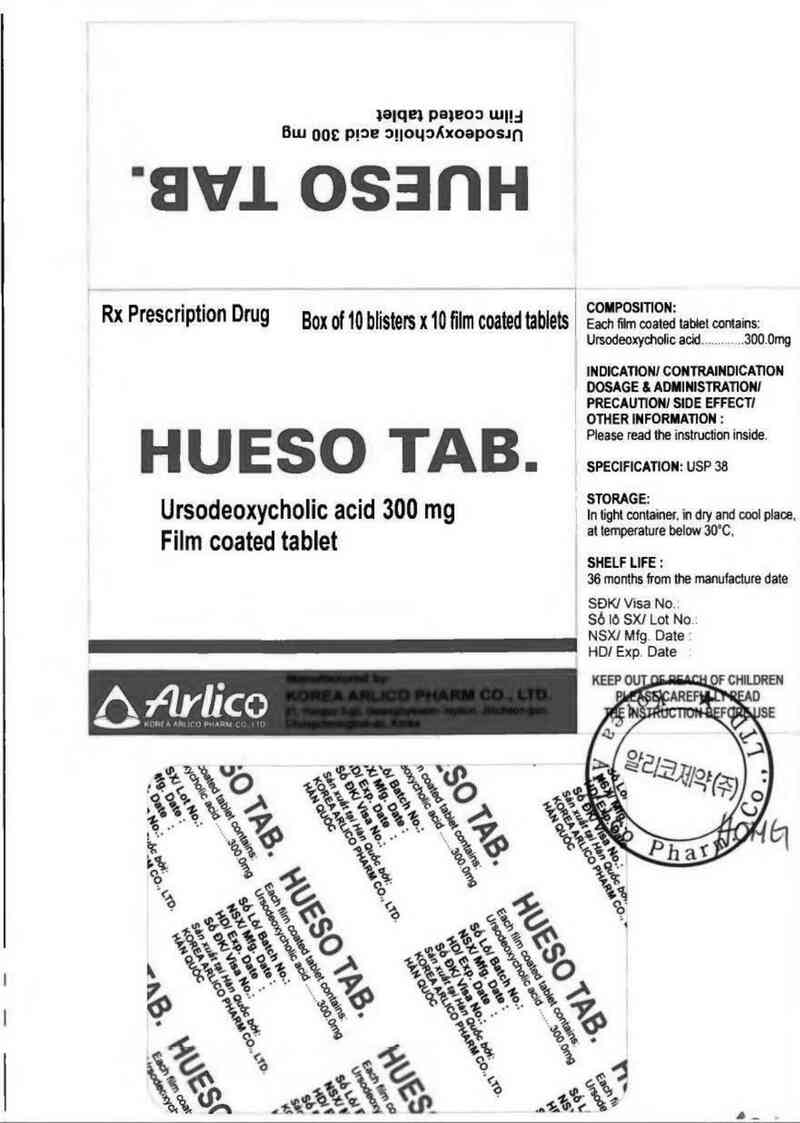 thông tin, cách dùng, giá thuốc Hueso Tab - ảnh 1