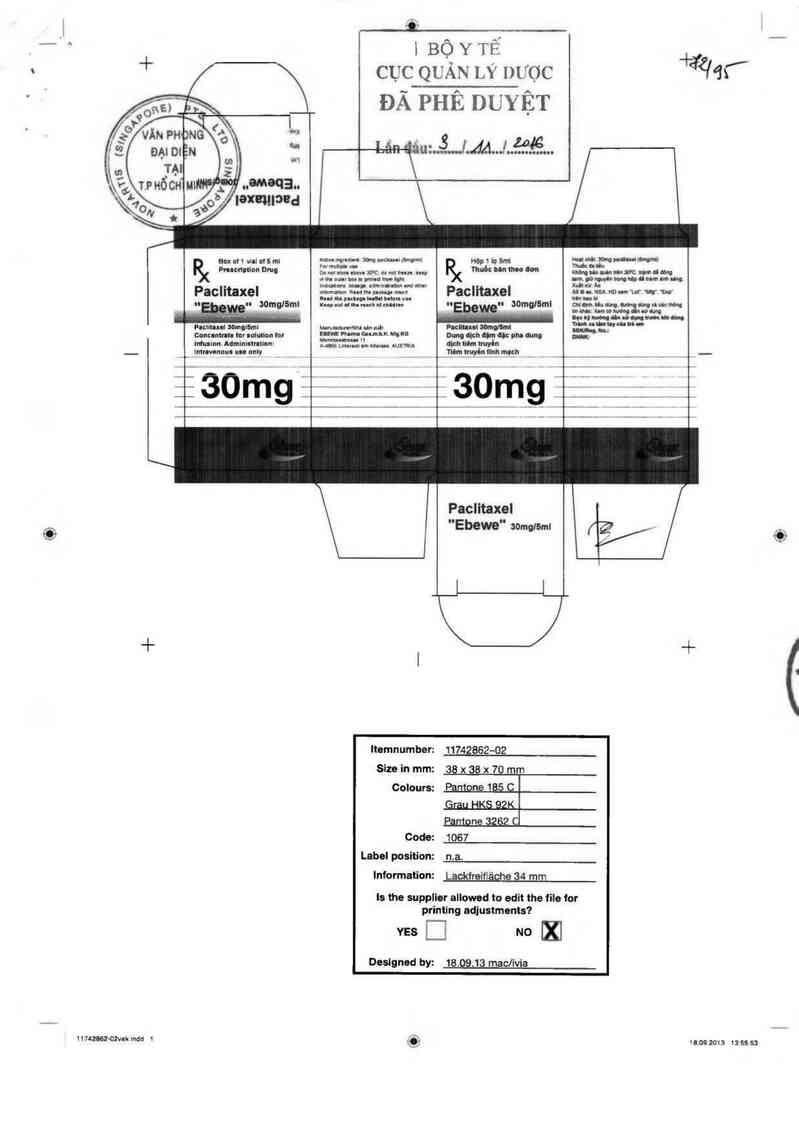 thông tin, cách dùng, giá thuốc Paclitaxel ~Ebewe~ - ảnh 0