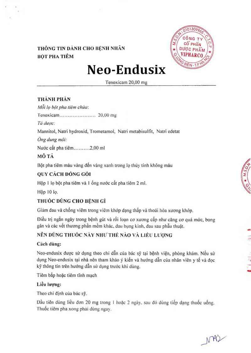 thông tin, cách dùng, giá thuốc Neo-Endusix - ảnh 8