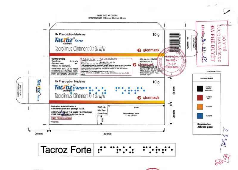 thông tin, cách dùng, giá thuốc Tacroz Forte - ảnh 0