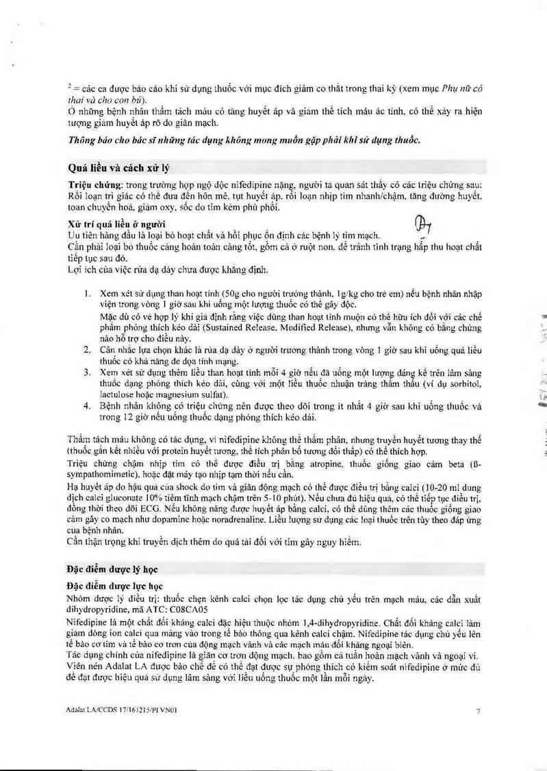 thông tin, cách dùng, giá thuốc Adalat LA 60mg - ảnh 8