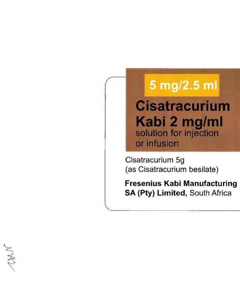 thông tin, cách dùng, giá thuốc Cisatracurium Kabi 2mg/ml - ảnh 1