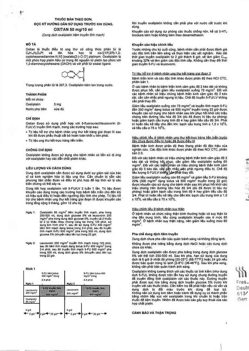 thông tin, cách dùng, giá thuốc Oxitan 50mg/10ml - ảnh 3