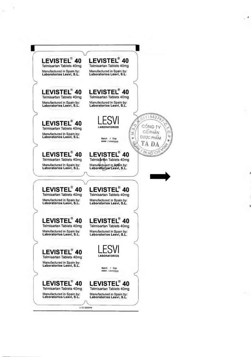 thông tin, cách dùng, giá thuốc Levistel 40 - ảnh 1