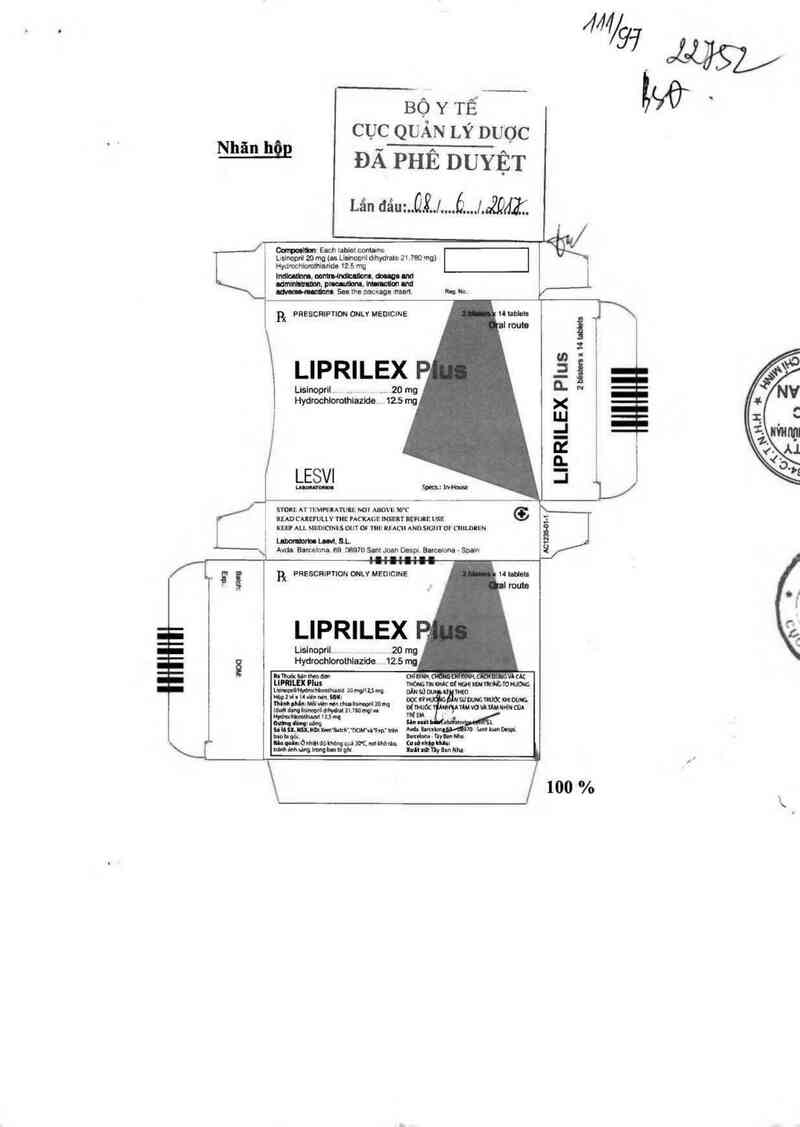 thông tin, cách dùng, giá thuốc Liprilex Plus - ảnh 0