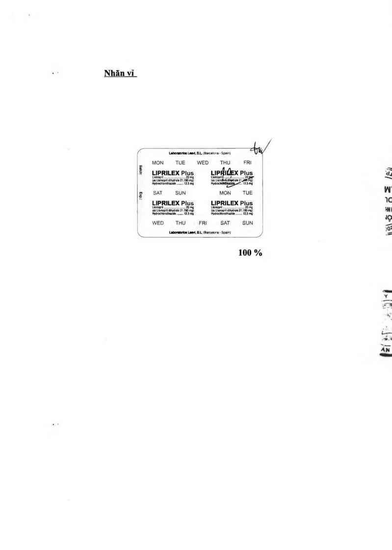 thông tin, cách dùng, giá thuốc Liprilex Plus - ảnh 2
