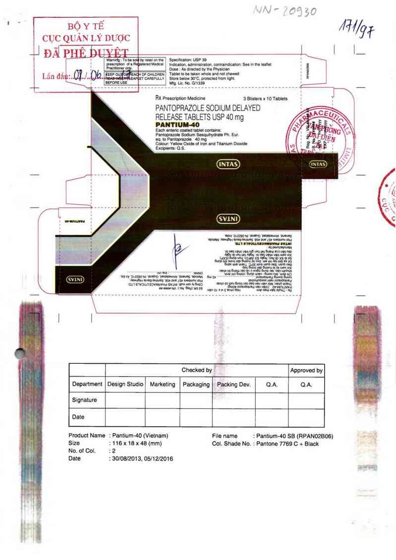 thông tin, cách dùng, giá thuốc Pantium-40 - ảnh 0