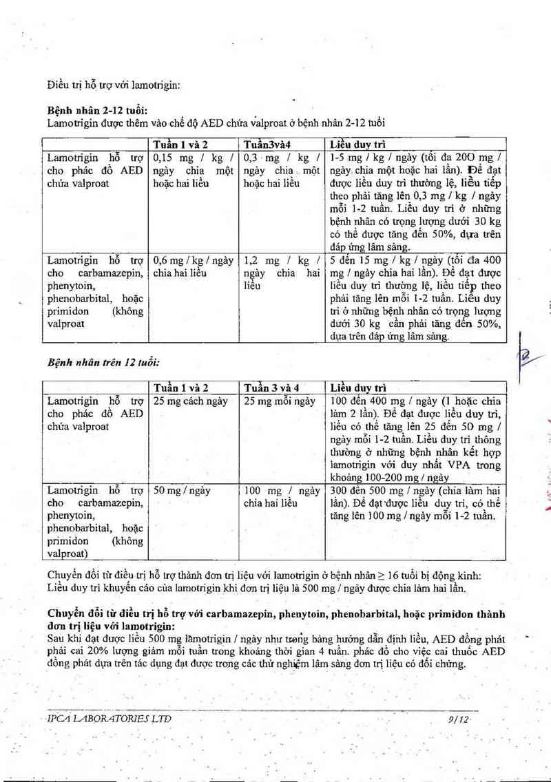 thông tin, cách dùng, giá thuốc Lamepil-100 - ảnh 10
