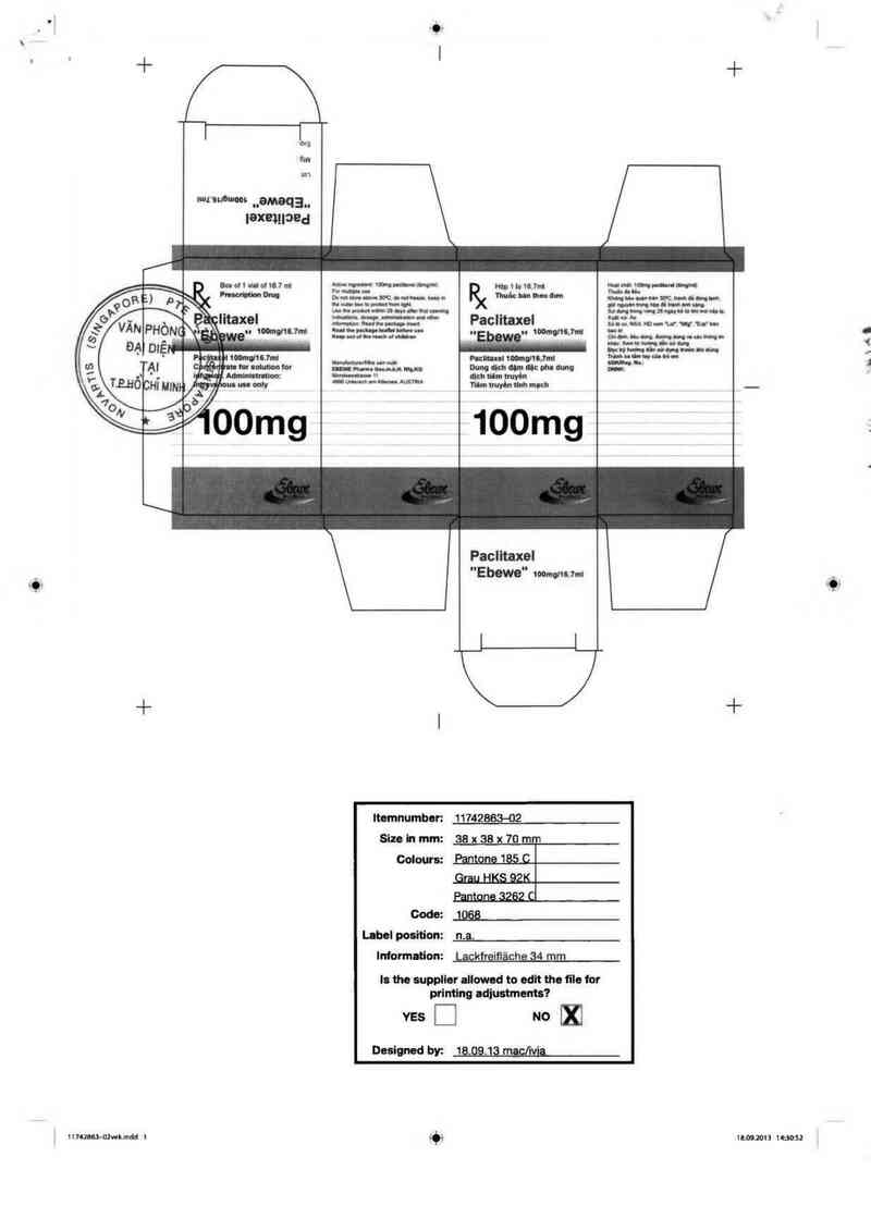 thông tin, cách dùng, giá thuốc Paclitaxel ~Ebewe~ - ảnh 1