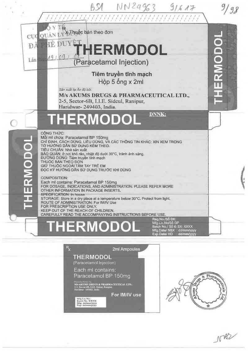 thông tin, cách dùng, giá thuốc Thermodol - ảnh 0