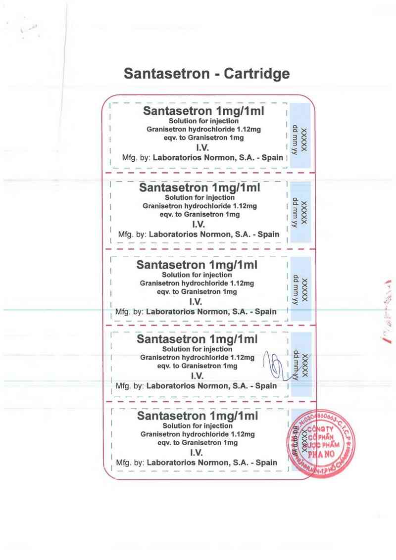 thông tin, cách dùng, giá thuốc Santasetron 1mg/1ml - ảnh 1