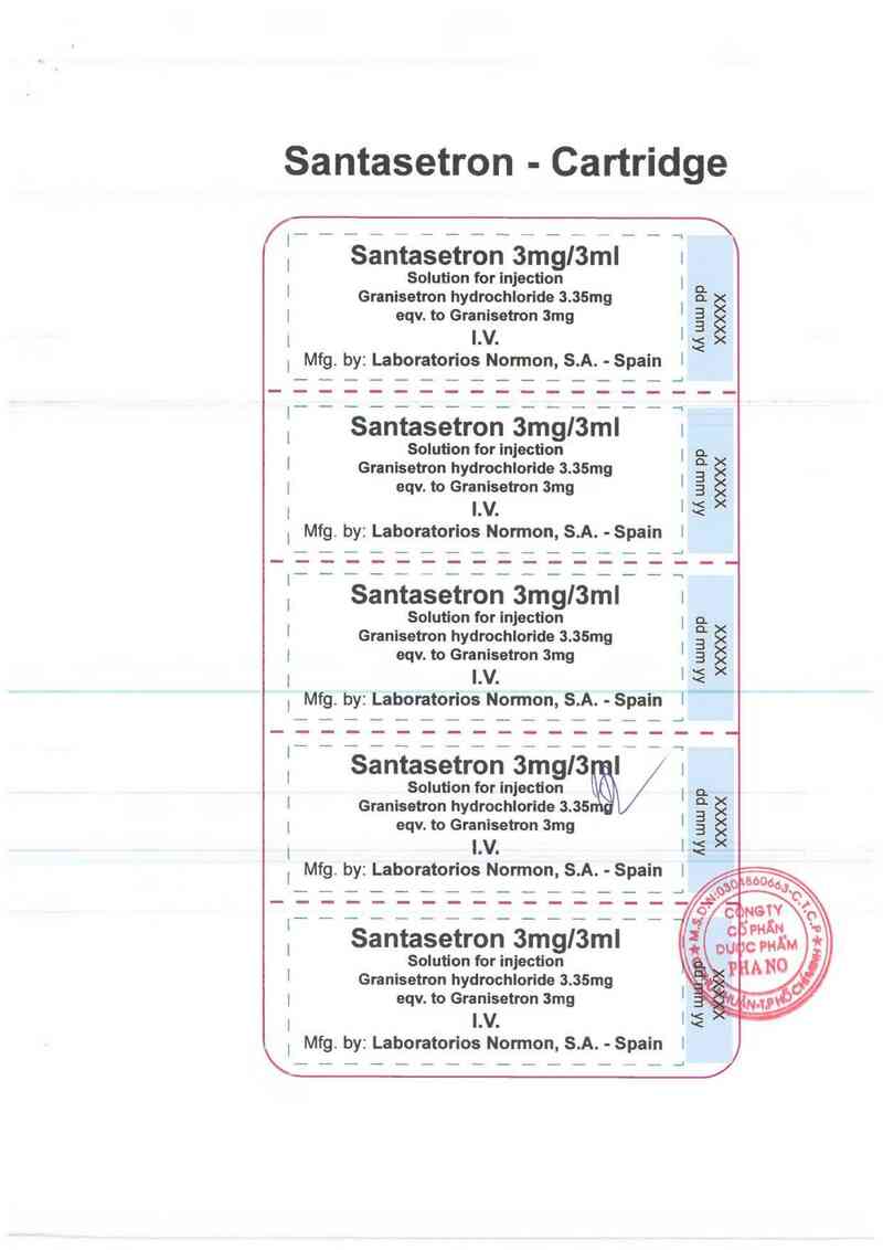 thông tin, cách dùng, giá thuốc Santasetron 3mg/3ml - ảnh 1