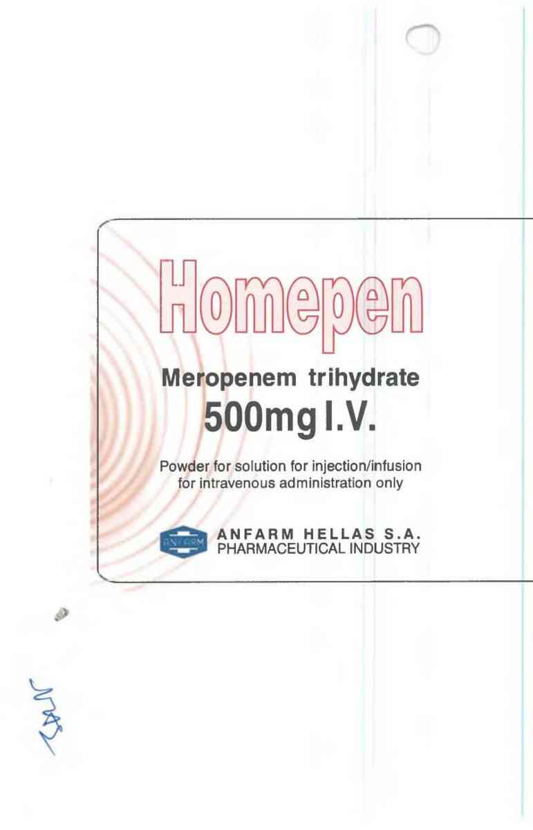 thông tin, cách dùng, giá thuốc Homepen 500mg/vial - ảnh 1