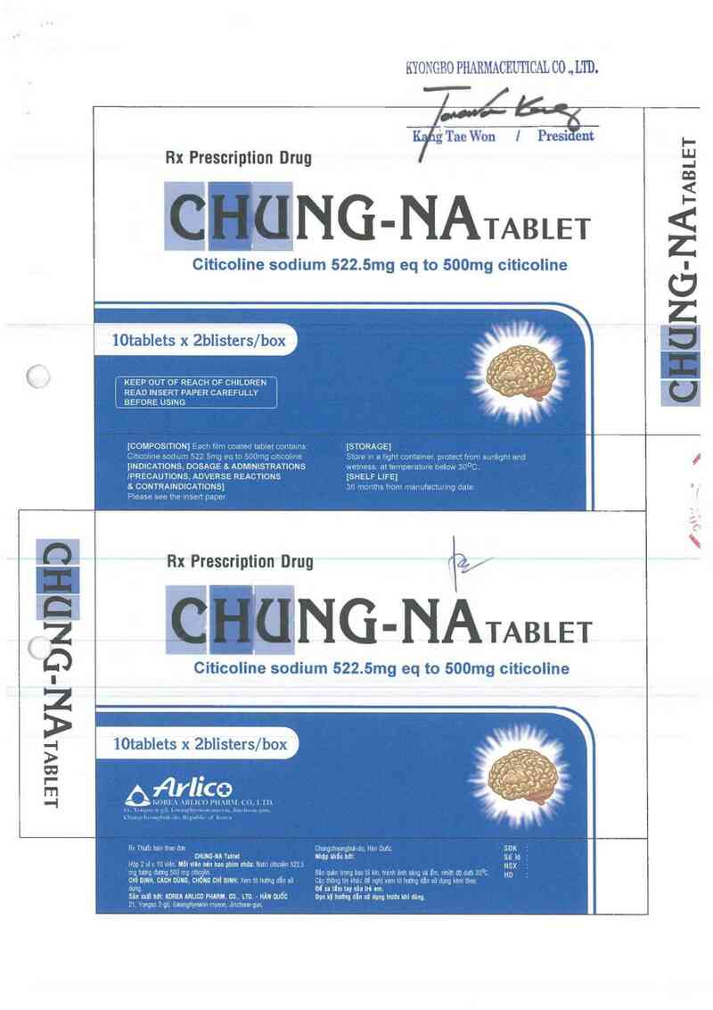 thông tin, cách dùng, giá thuốc Chung-na tablet - ảnh 1