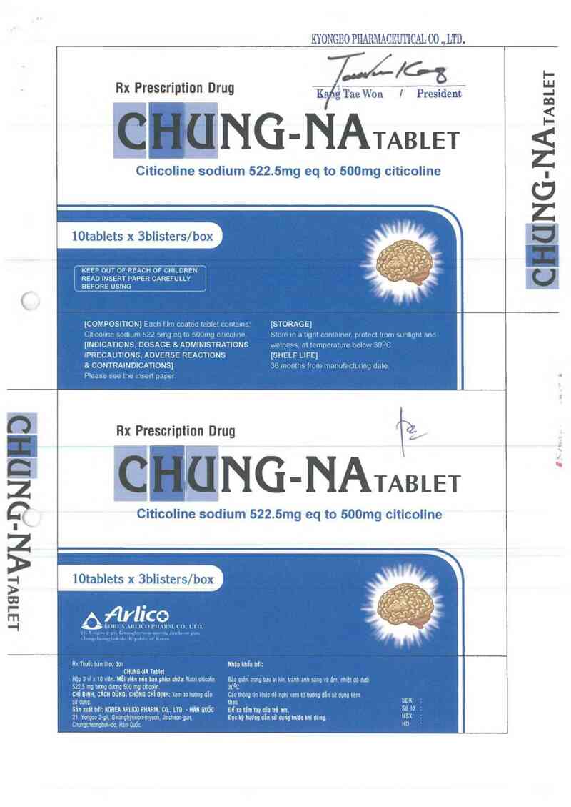 thông tin, cách dùng, giá thuốc Chung-na tablet - ảnh 2