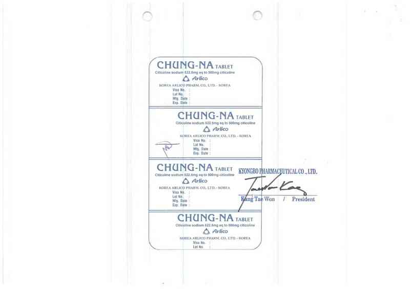 thông tin, cách dùng, giá thuốc Chung-na tablet - ảnh 3