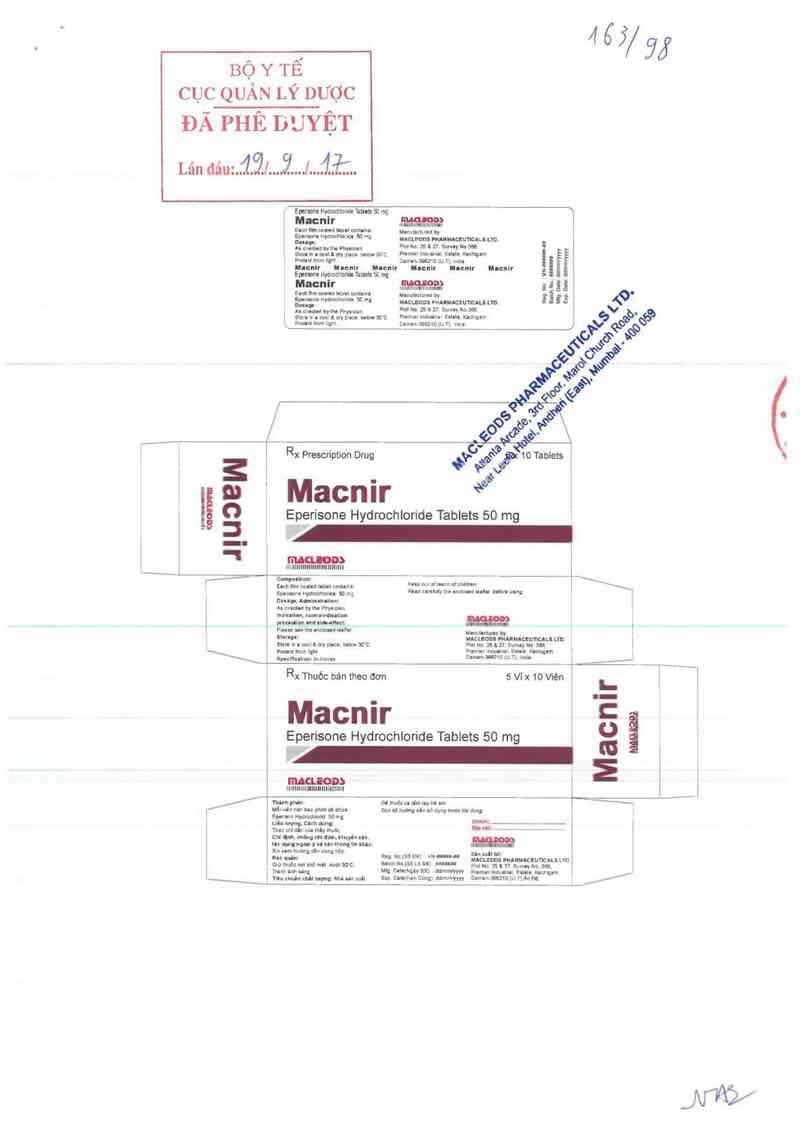 thông tin, cách dùng, giá thuốc Macnir - ảnh 0