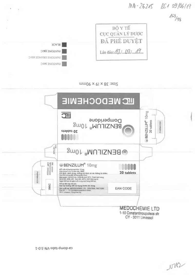 thông tin, cách dùng, giá thuốc Benzilum 10mg - ảnh 0