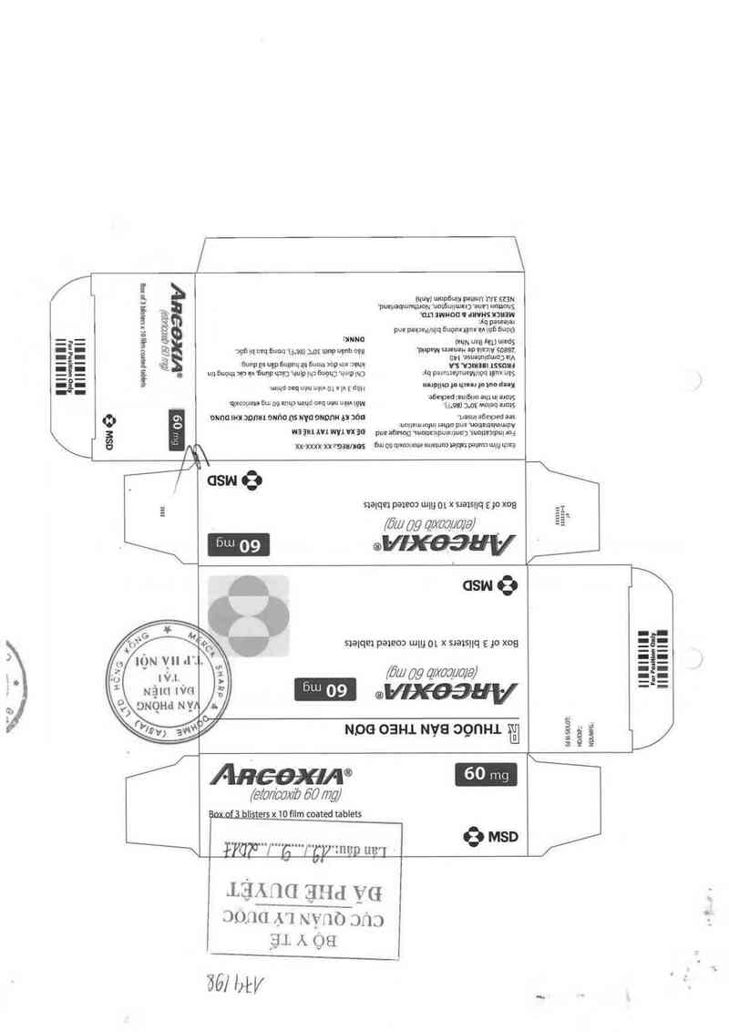 thông tin, cách dùng, giá thuốc Arcoxia 90mg - ảnh 0