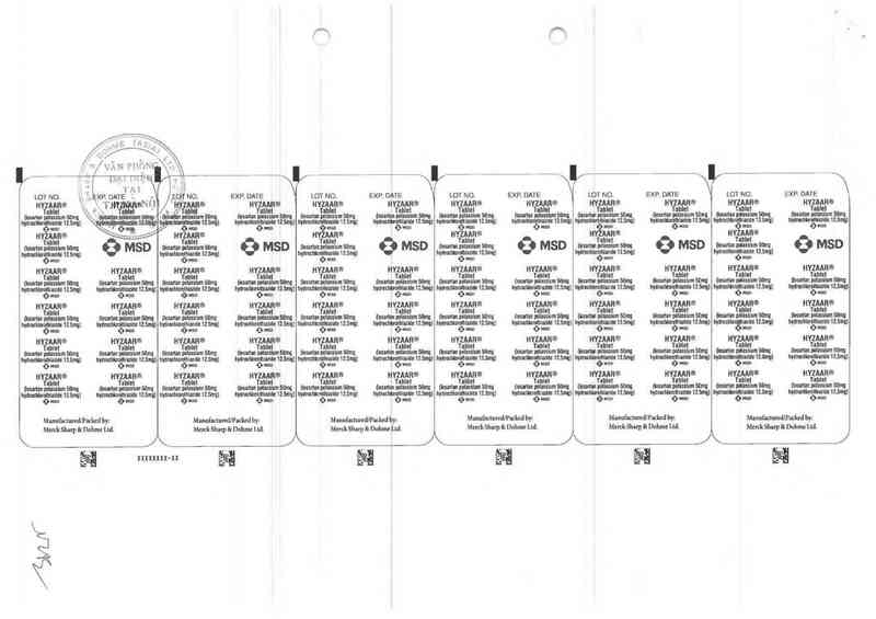 thông tin, cách dùng, giá thuốc Hyzaar - ảnh 1
