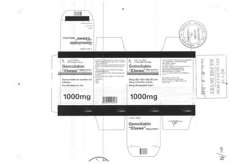 thông tin, cách dùng, giá thuốc Gemcitabin ~Ebewe~ - ảnh 0