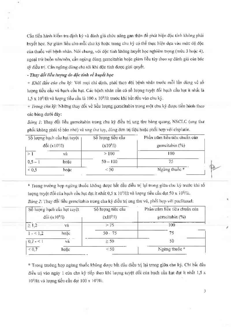 thông tin, cách dùng, giá thuốc Gemcitabin ~Ebewe~ - ảnh 4