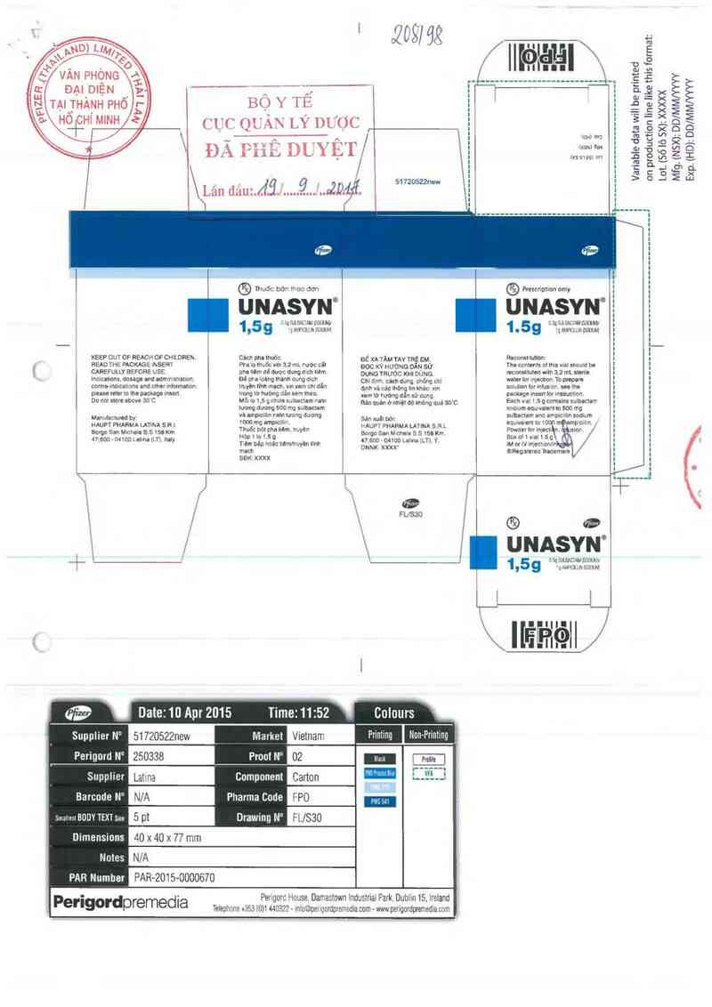 thông tin, cách dùng, giá thuốc Unasyn - ảnh 0
