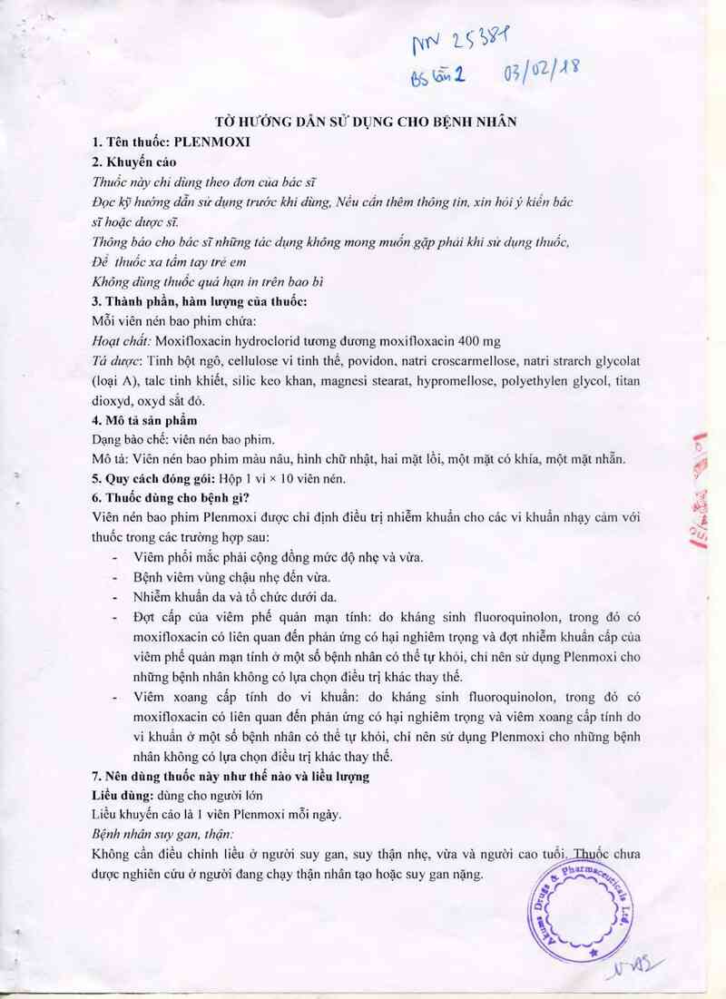 thông tin, cách dùng, giá thuốc Plenmoxi - ảnh 2