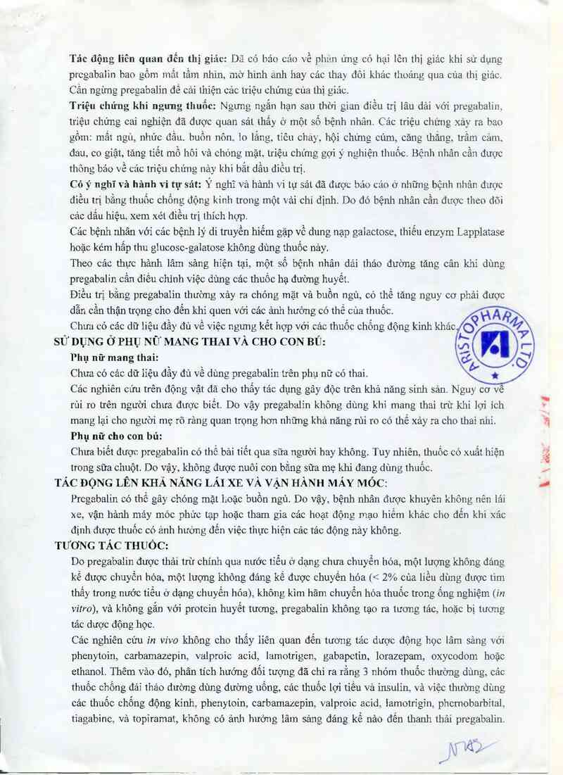 thông tin, cách dùng, giá thuốc Neurovan-75 capsule - ảnh 5
