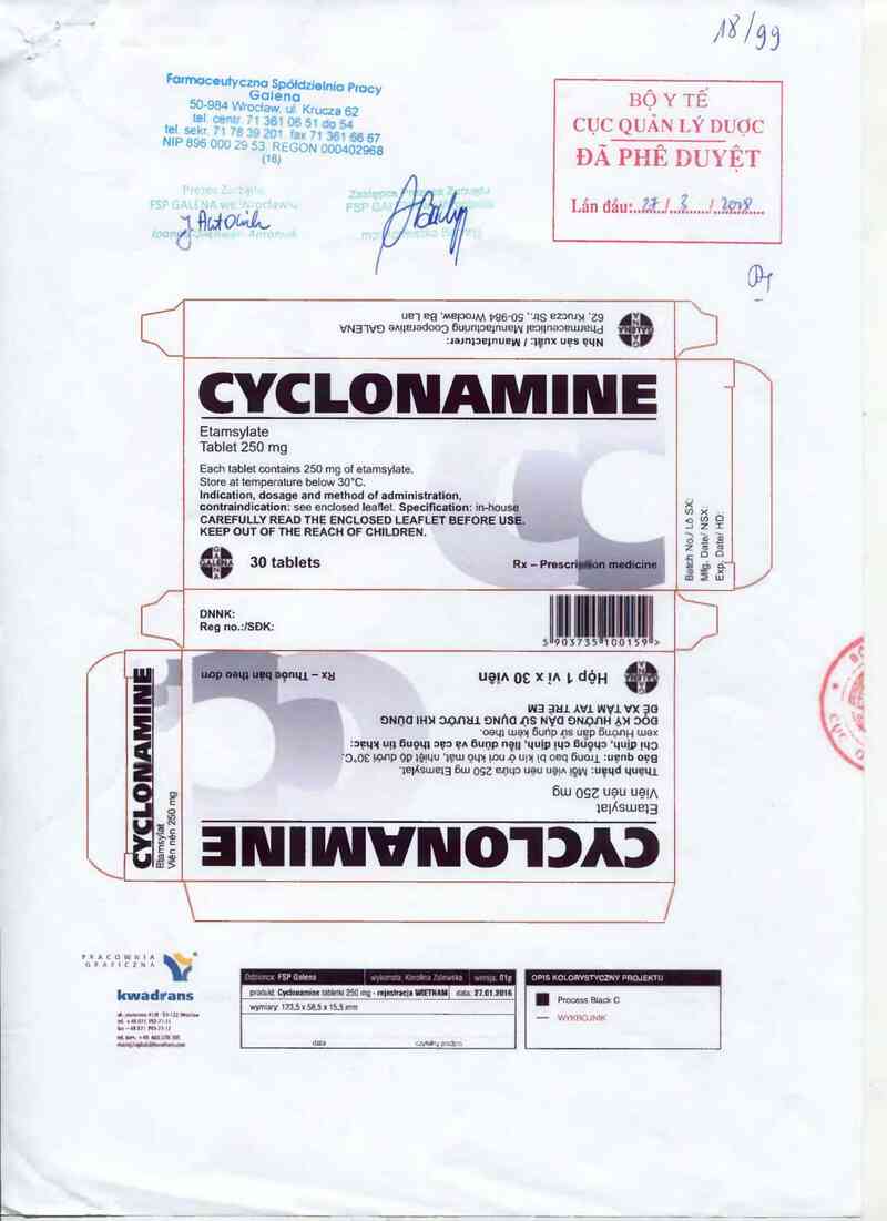 thông tin, cách dùng, giá thuốc Cyclonamine - ảnh 0