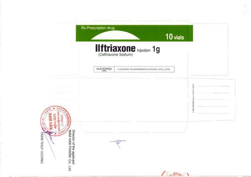 thông tin, cách dùng, giá thuốc Ilftriaxone injection 1g - ảnh 1