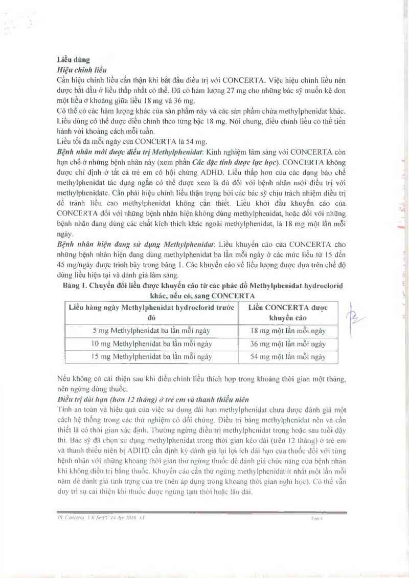 thông tin, cách dùng, giá thuốc Concerta - ảnh 4