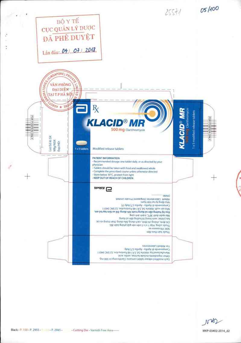 thông tin, cách dùng, giá thuốc Klacid MR - ảnh 0