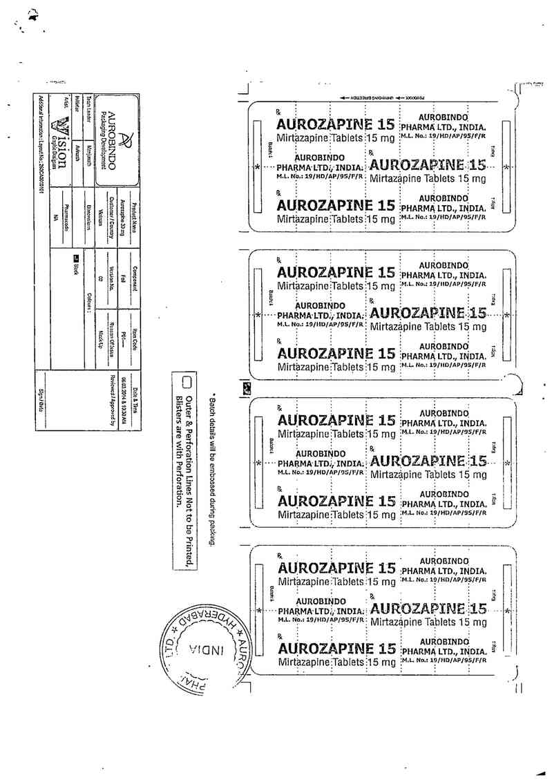 thông tin, cách dùng, giá thuốc Aurozapine 15 - ảnh 1