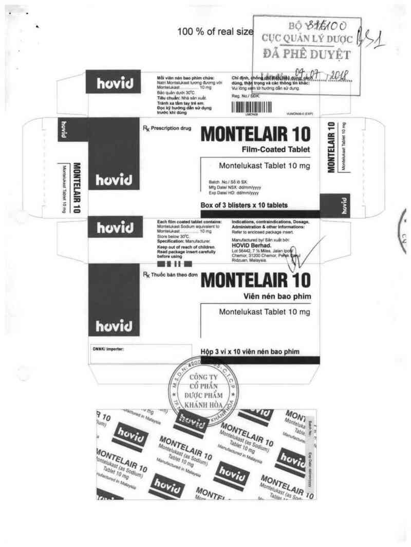 thông tin, cách dùng, giá thuốc Montelair 10 - ảnh 0