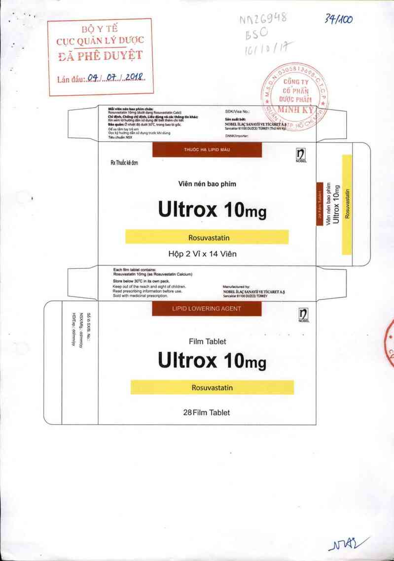 thông tin, cách dùng, giá thuốc Ultrox 10mg - ảnh 0