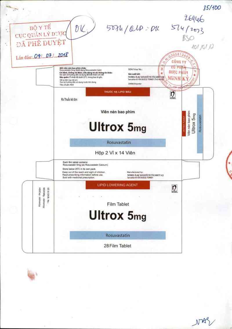 thông tin, cách dùng, giá thuốc Ultrox 5mg - ảnh 0