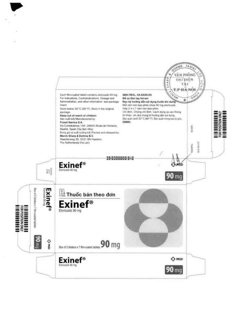 thông tin, cách dùng, giá thuốc Exinef 90mg - ảnh 1