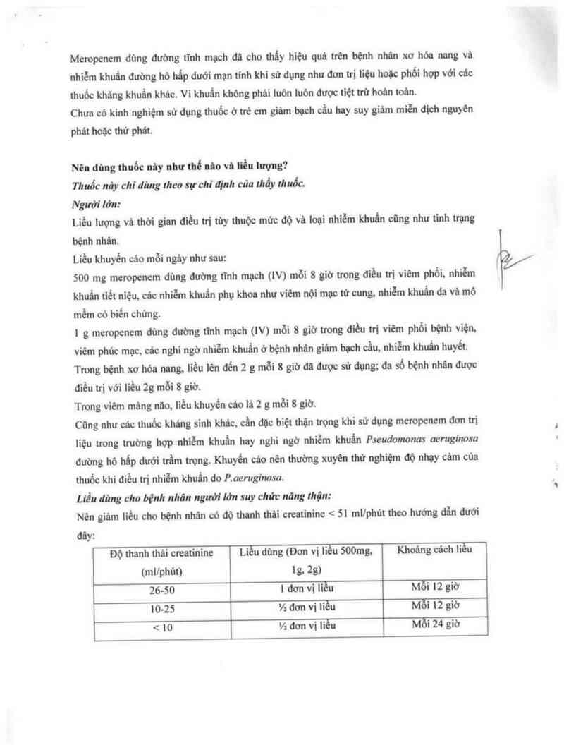 thông tin, cách dùng, giá thuốc Inpinem Inj. - ảnh 12