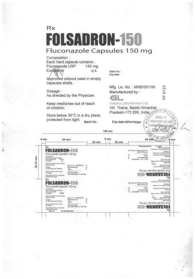 thông tin, cách dùng, giá thuốc Folsadron-150 - ảnh 1