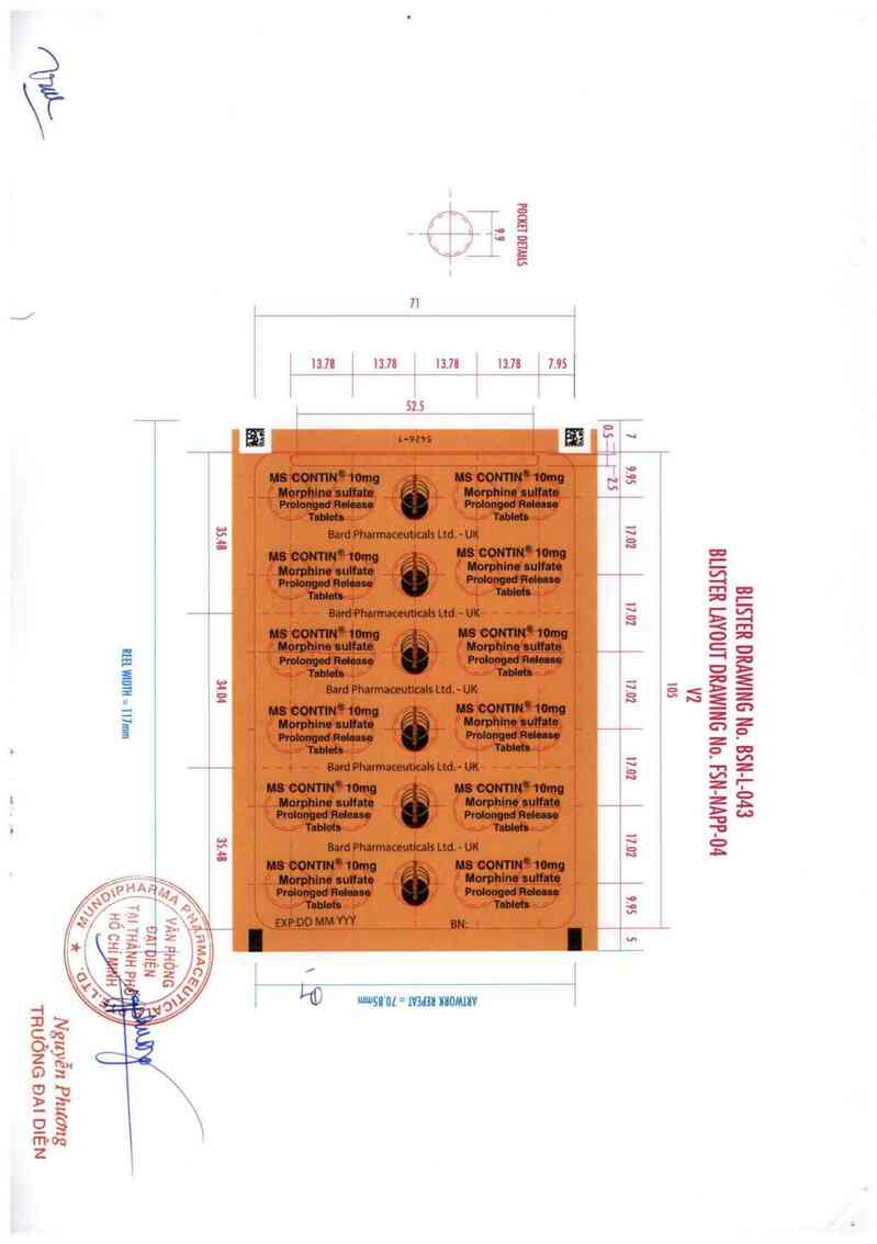 thông tin, cách dùng, giá thuốc MS Contin 10mg - ảnh 2