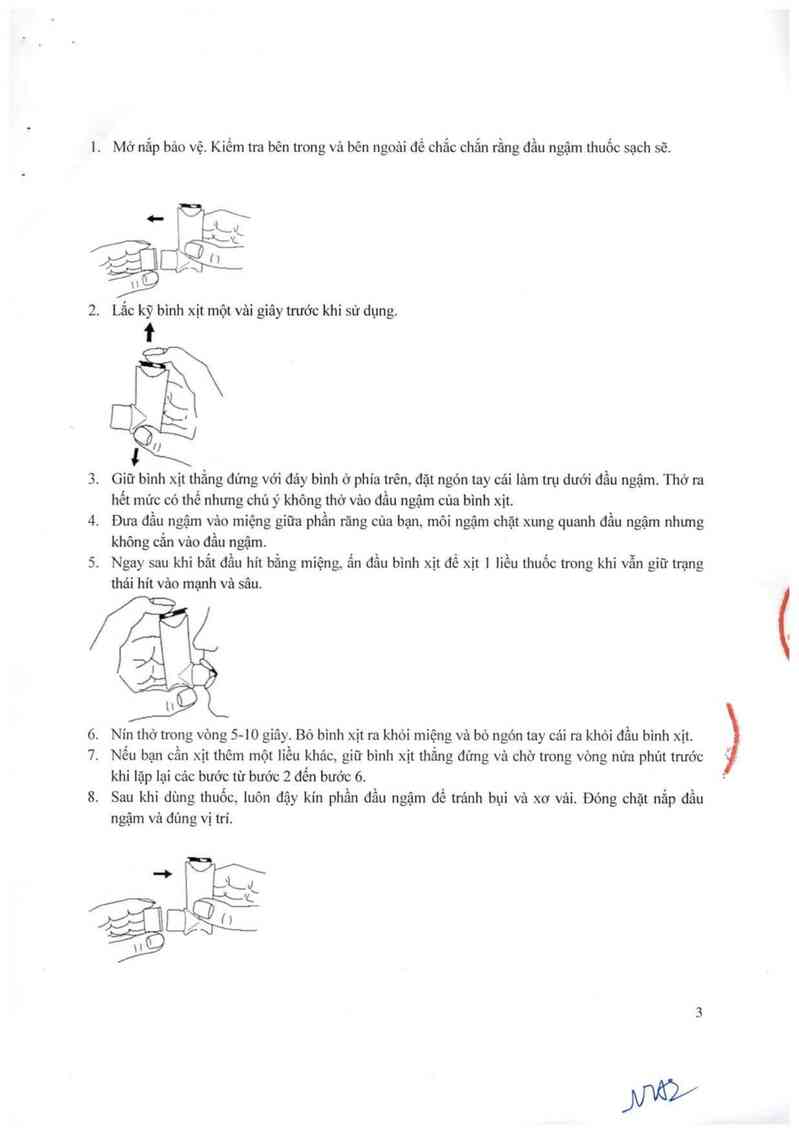 thông tin, cách dùng, giá thuốc Salbutamol 100 mcg/1 dos - ảnh 4